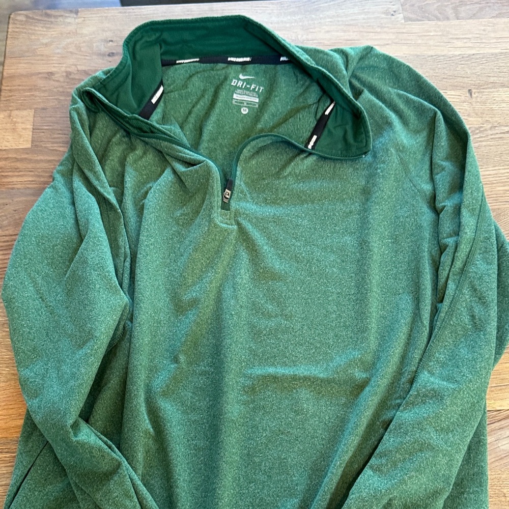 Nike Forest Green Dri-FIT Half-Zip Top